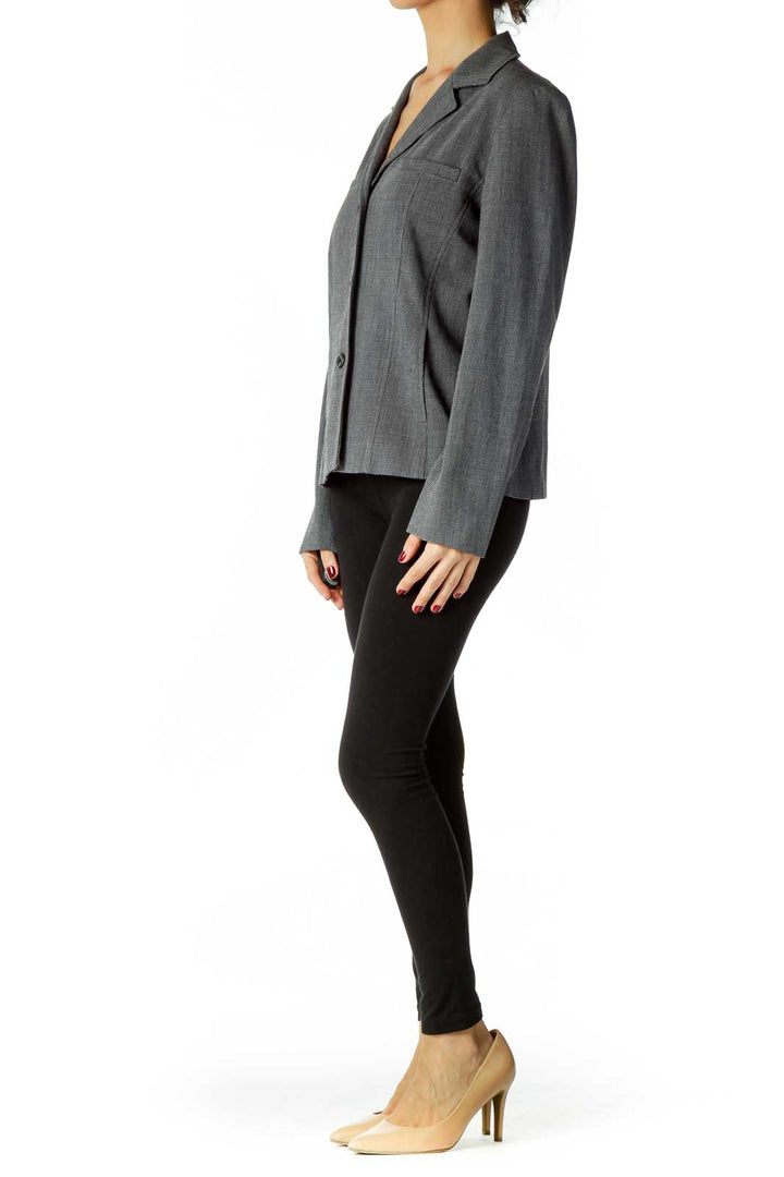 Black Gray Blazer