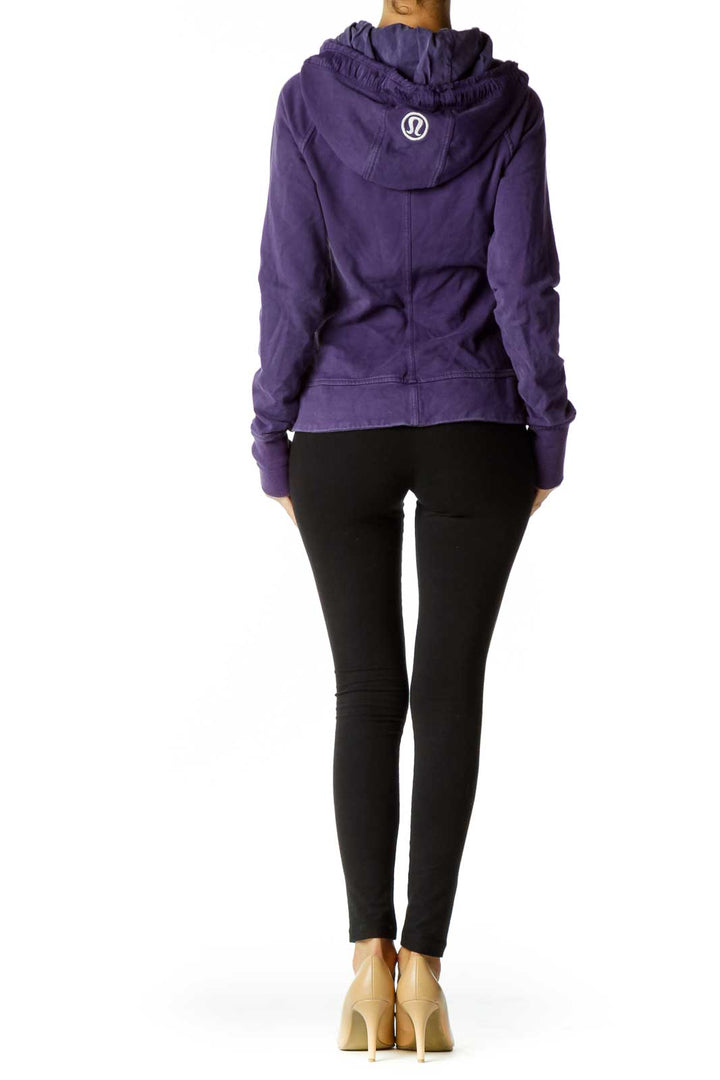 Purple Scrunched Sports Jacket