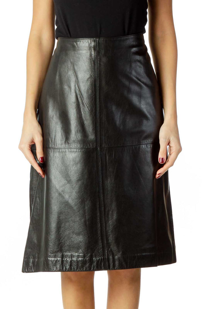 Black Leather Skirt