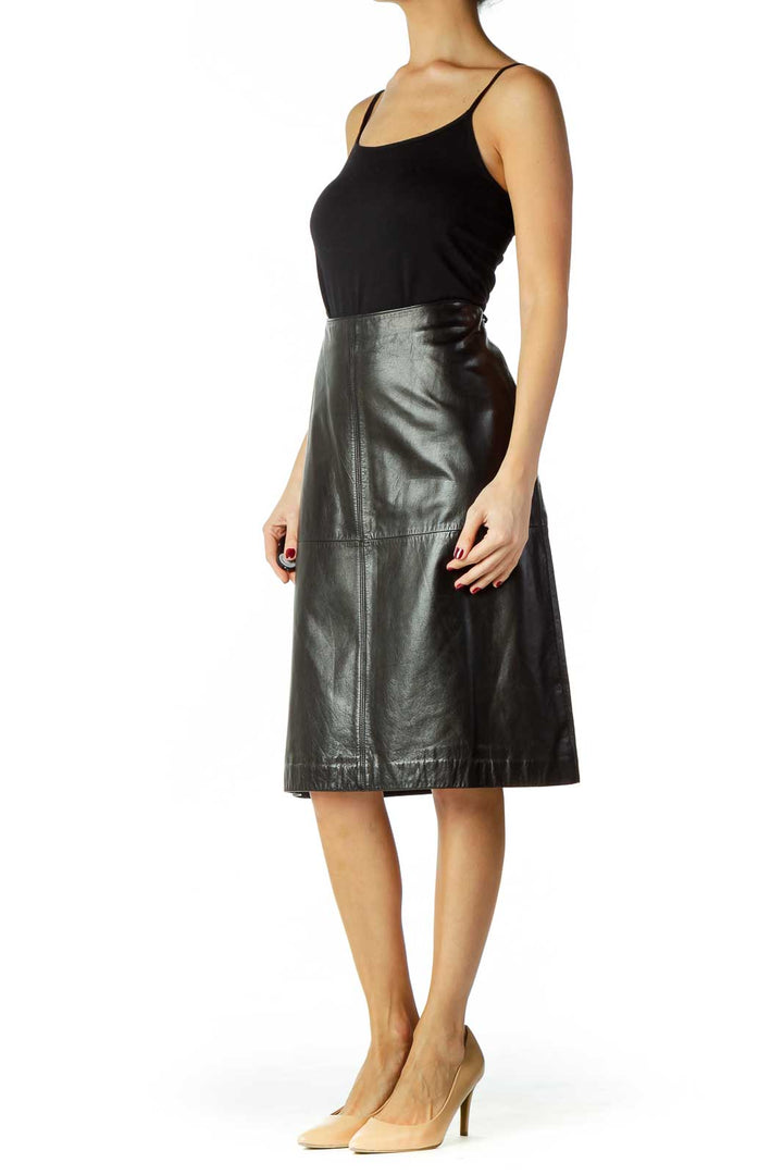 Black Leather Skirt