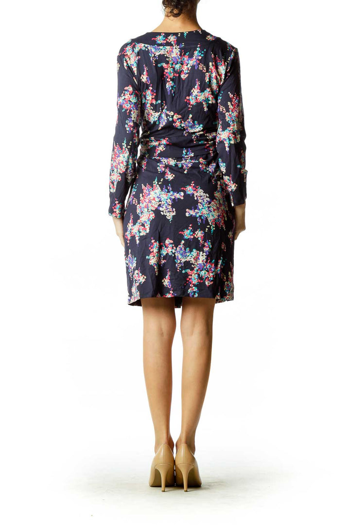 Multicolor Print Jersey Dress