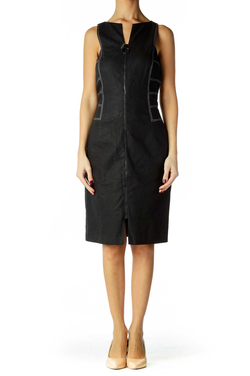 Black Denim Work Dress