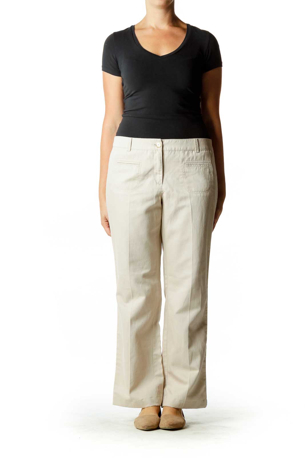 Beige Linen Slacks