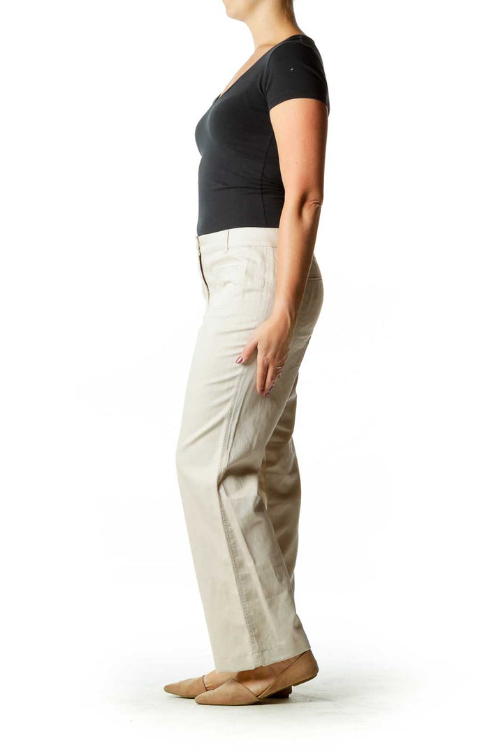 Beige Linen Slacks