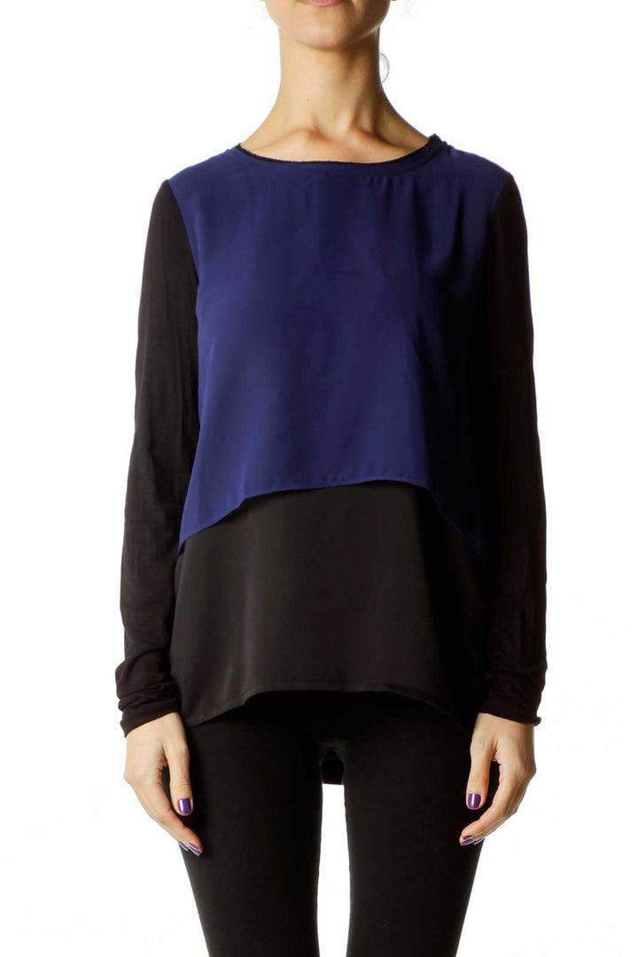 Black Round Neck Top