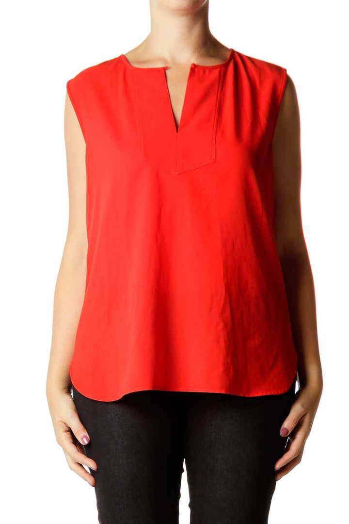 Red Sleeveless Tank Top