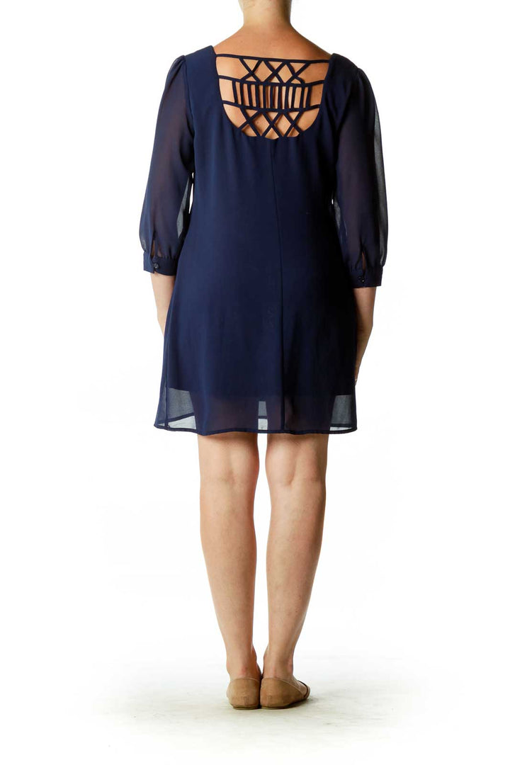 Navy Shift Dress