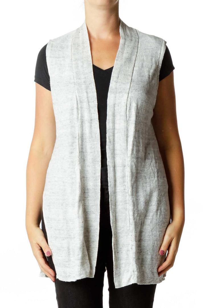 Gray Linen Vest