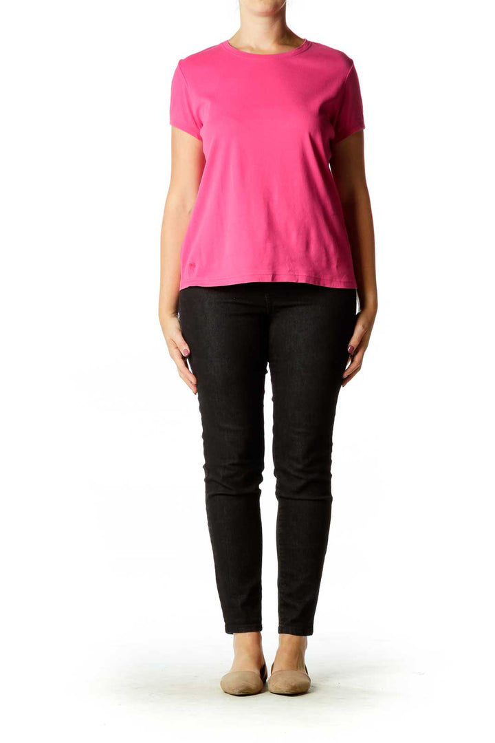 Pink Fitted T-Shirt