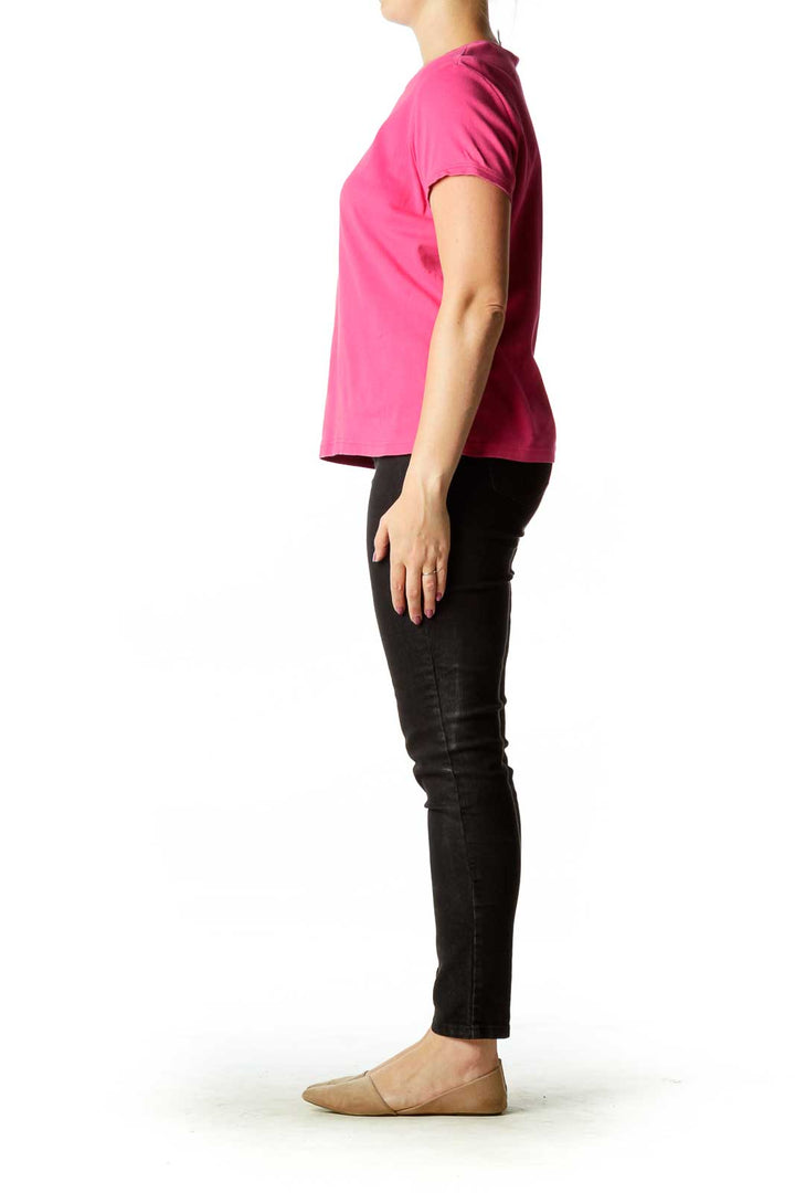 Pink Fitted T-Shirt