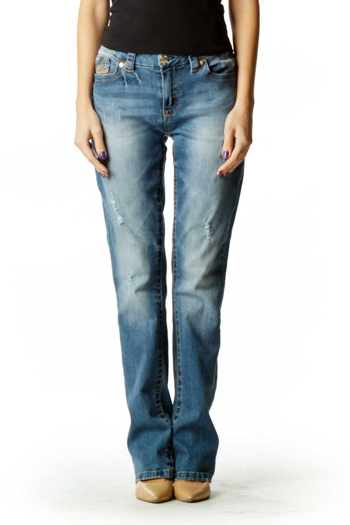 Blue Distressed Jeans