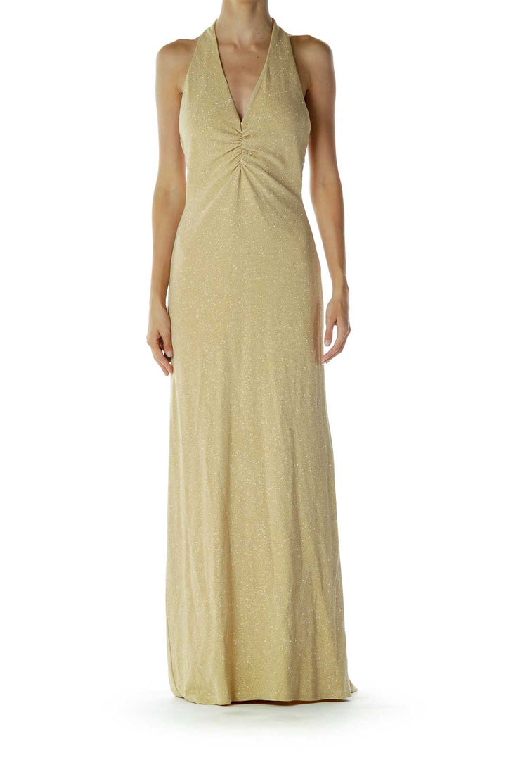 Gold Sparkly Evening Dress