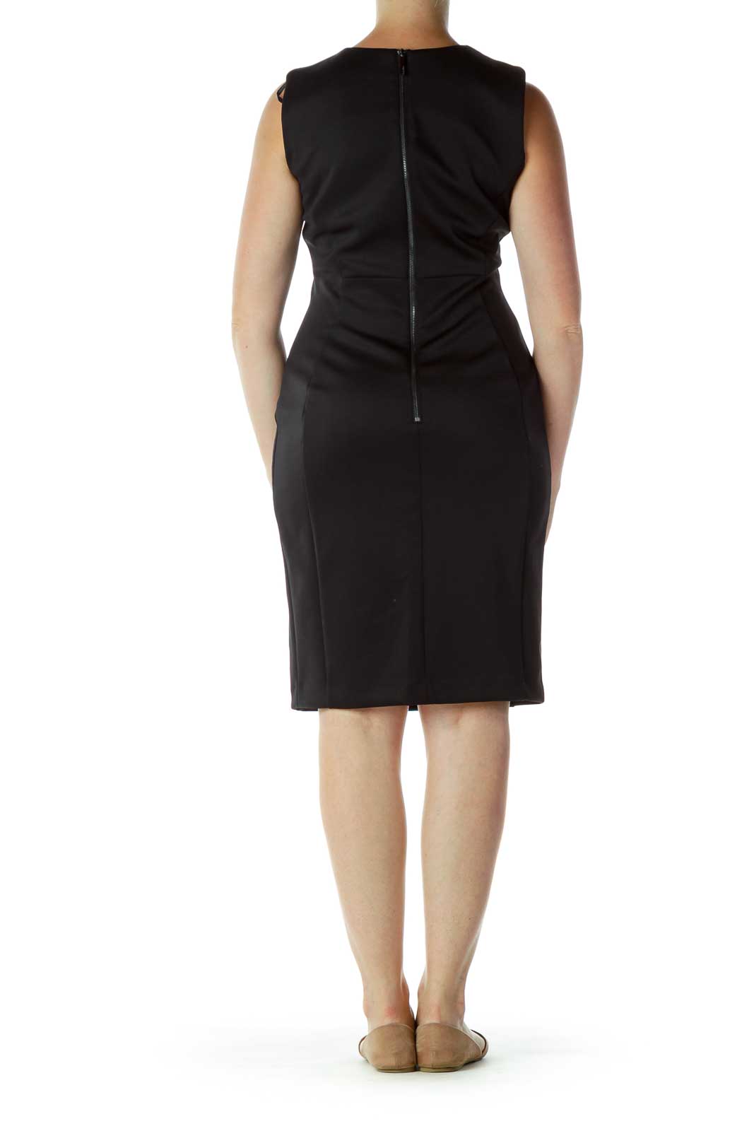 Black Fitted Sheath Dress