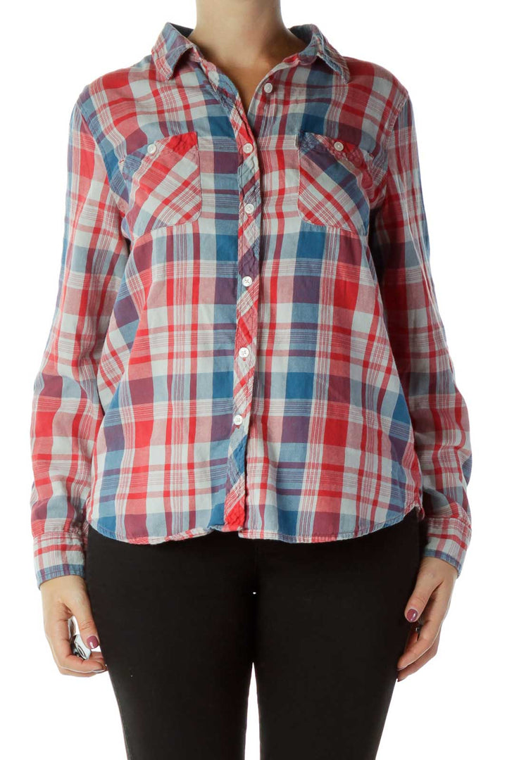 Red Blue Plaid Shirt