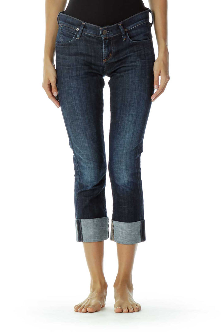 Denim Straight-Leg Jeans