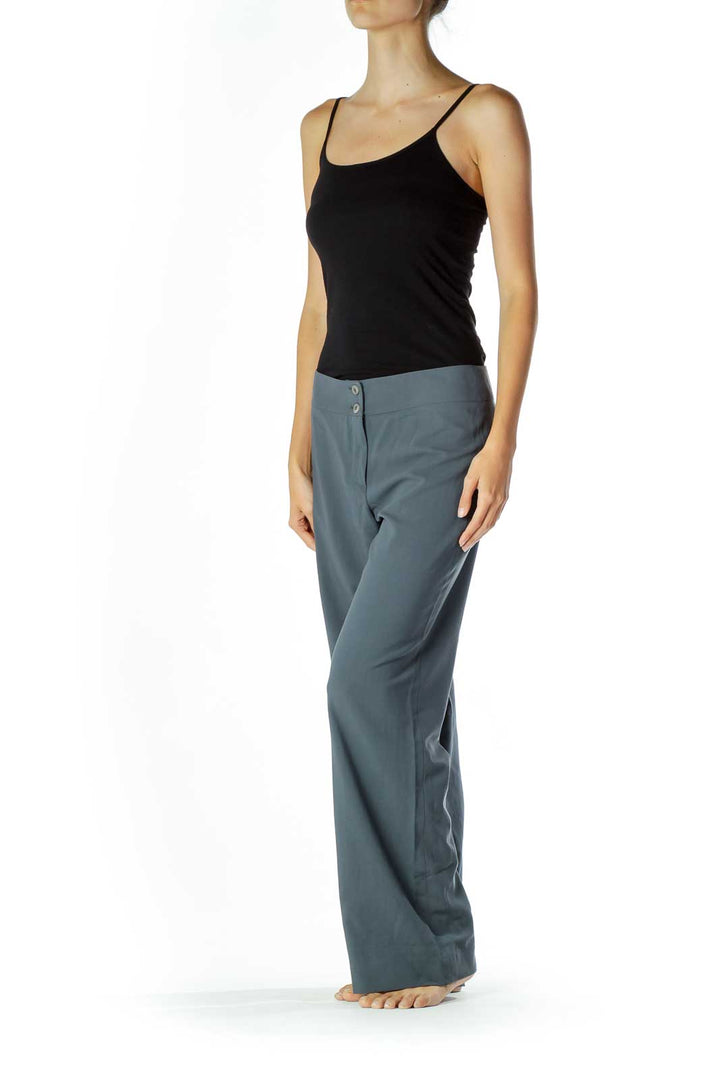 Gray Wide Leg Slacks