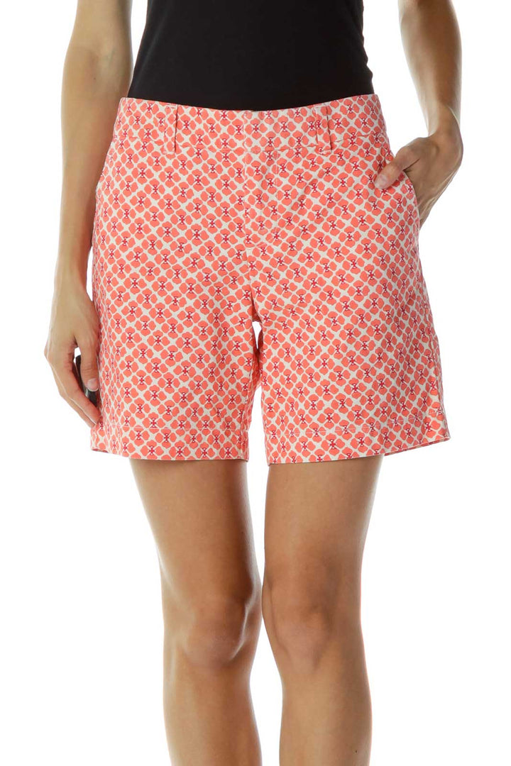 Coral Floral Shorts