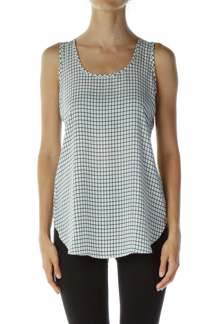 Black & White Checkered Tank Top