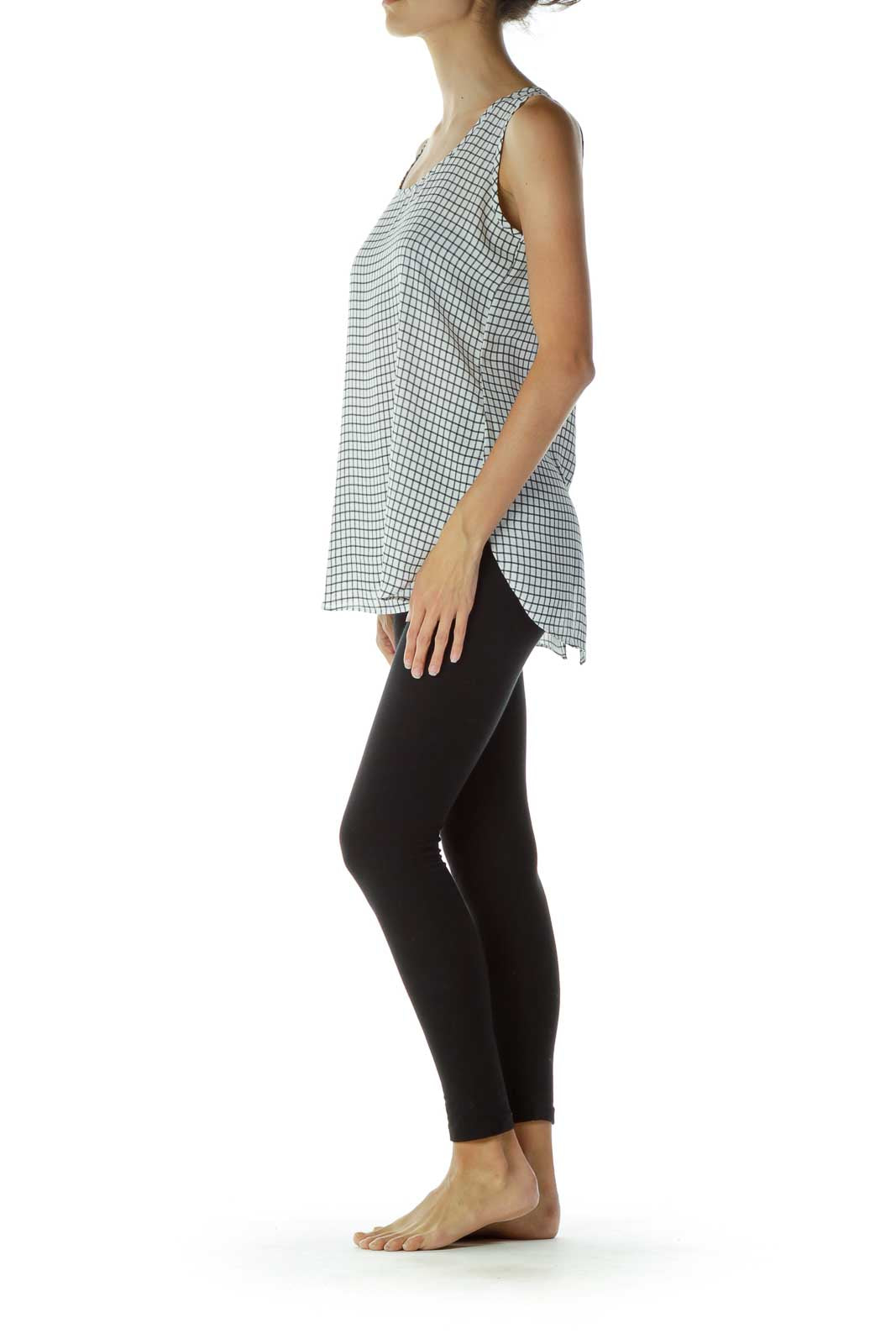 Black & White Checkered Tank Top