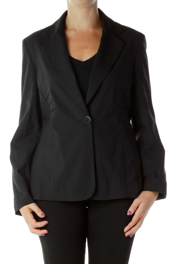 Black Buttoned Blazer