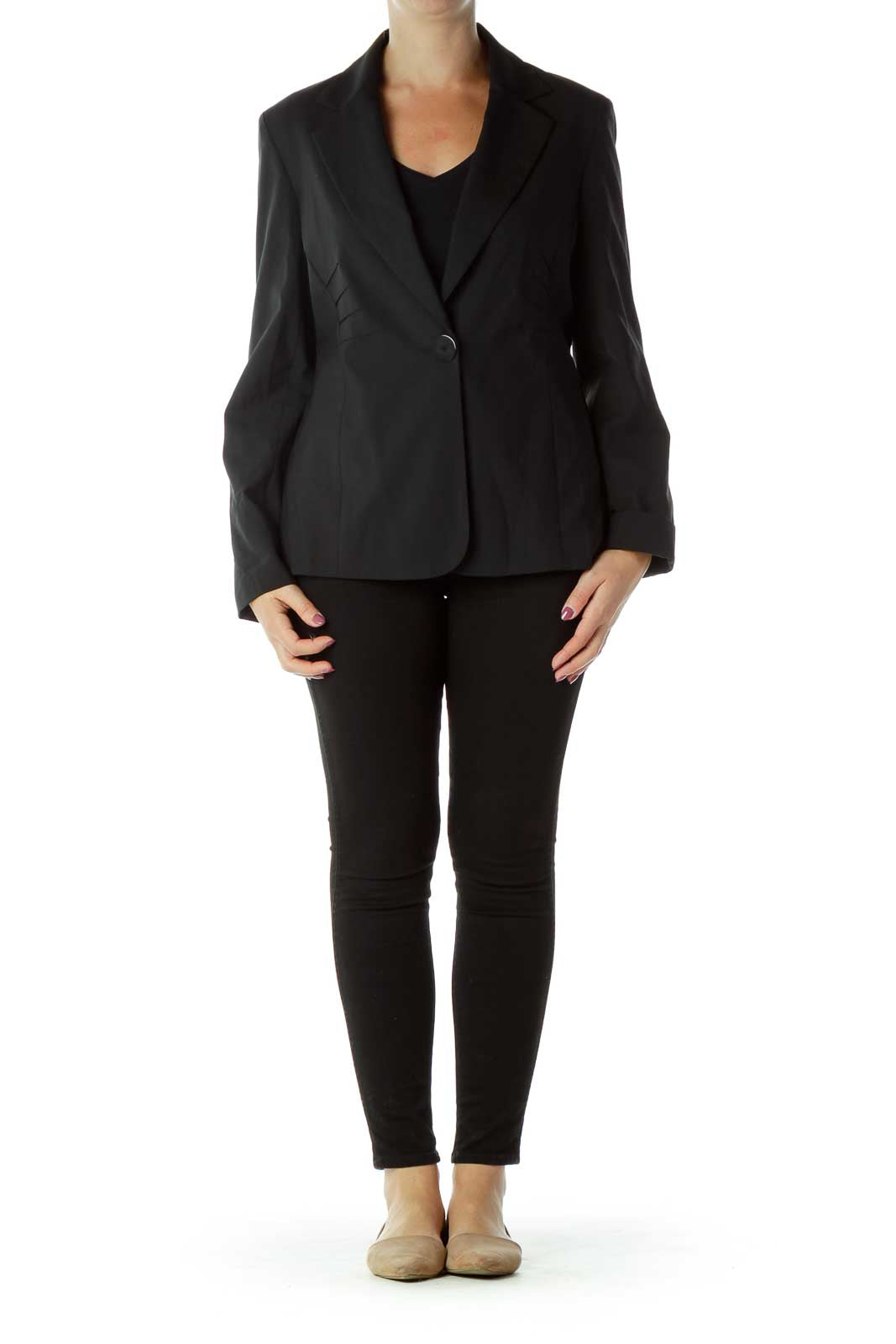 Black Buttoned Blazer