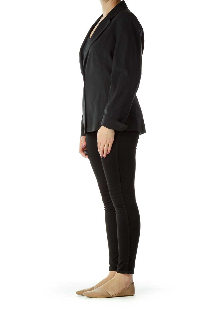 Black Buttoned Blazer