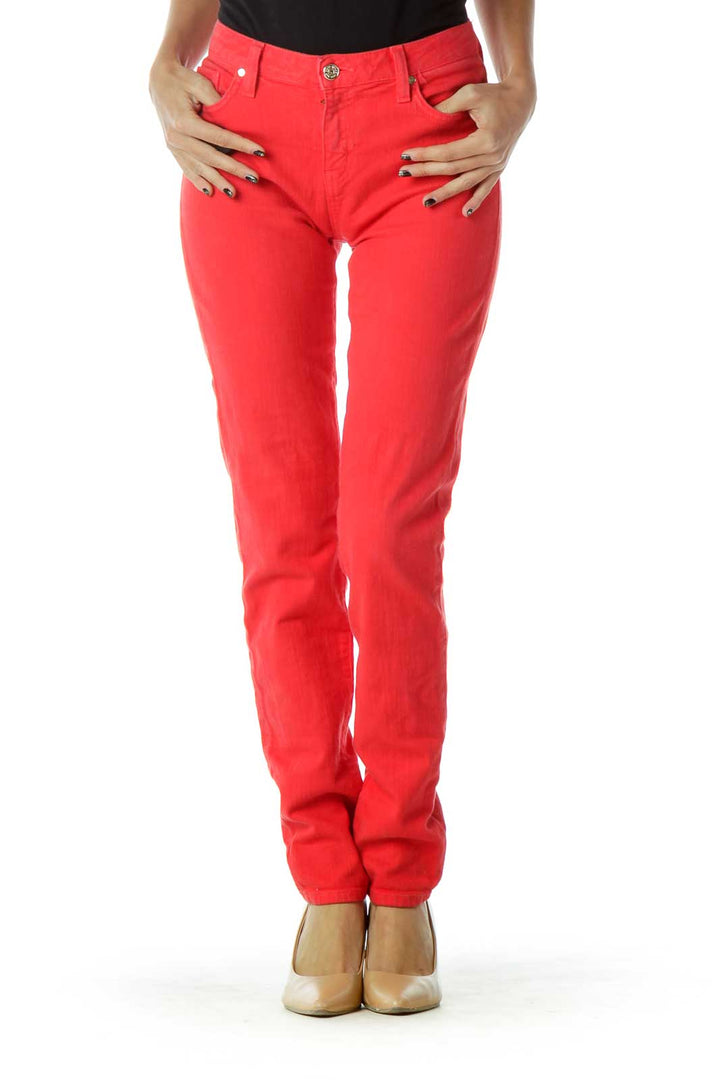 Red Tapered Pants