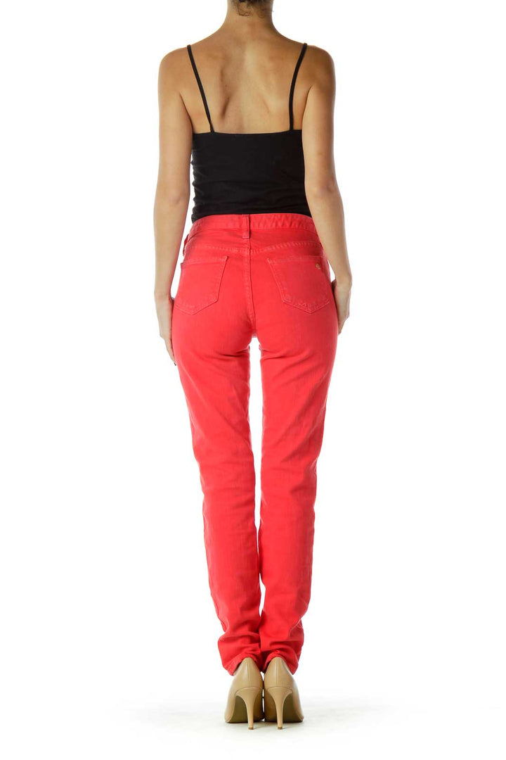 Red Tapered Pants