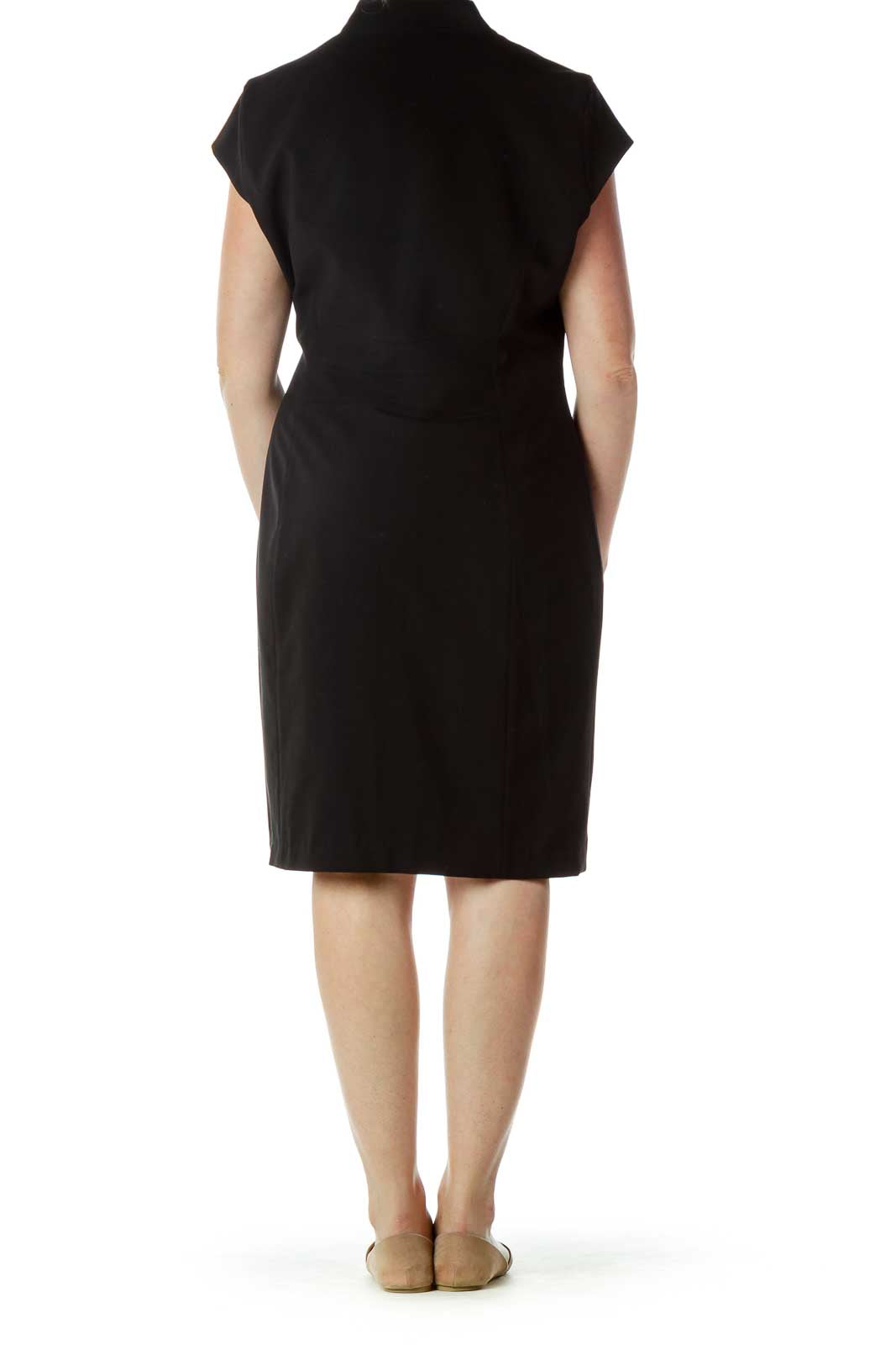 Black Fitted Work Dress