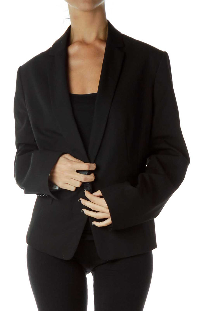 Black Buttoned Blazer