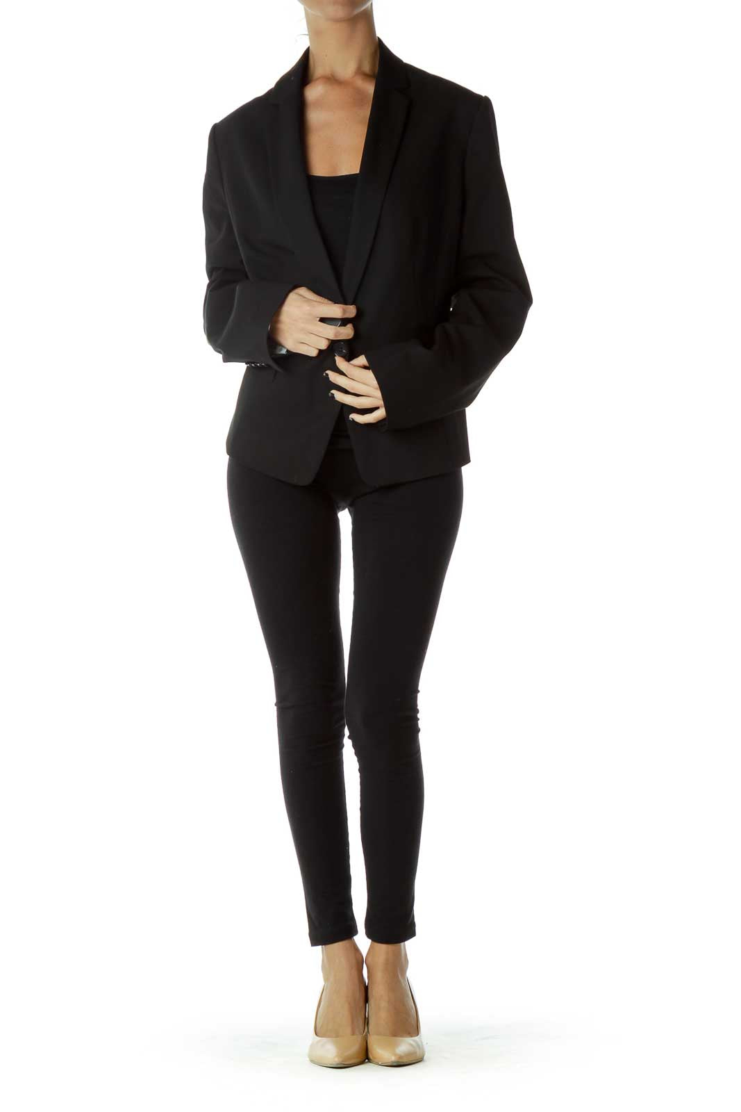 Black Buttoned Blazer