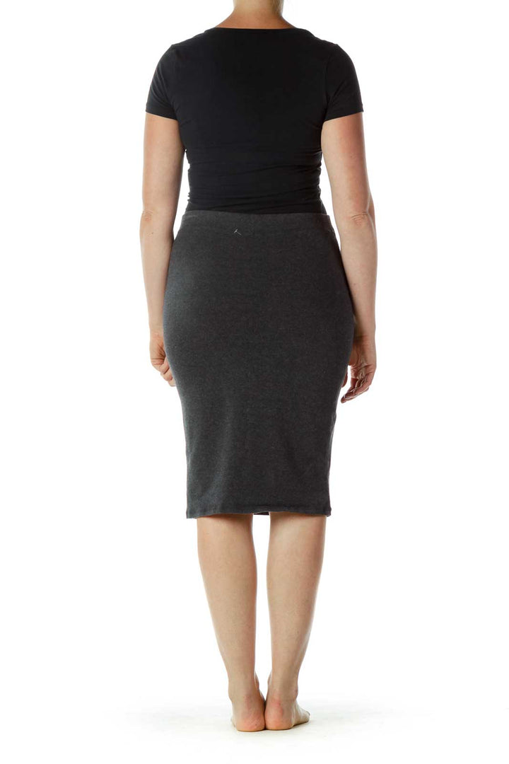 Gray Pencil Skirt