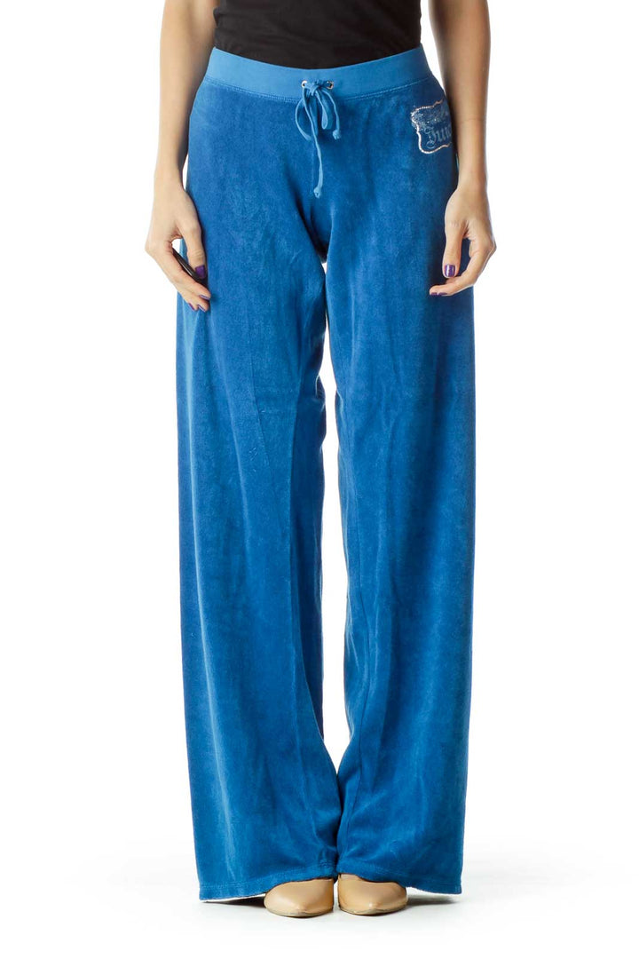 Blue Terry Cloth Pants