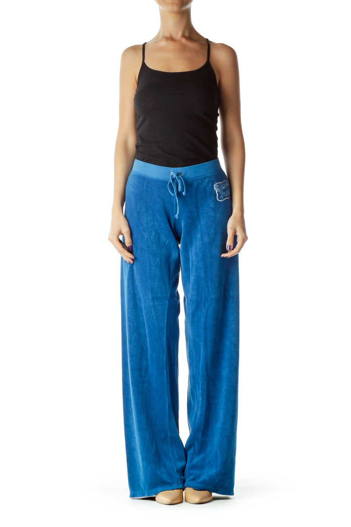 Blue Terry Cloth Pants