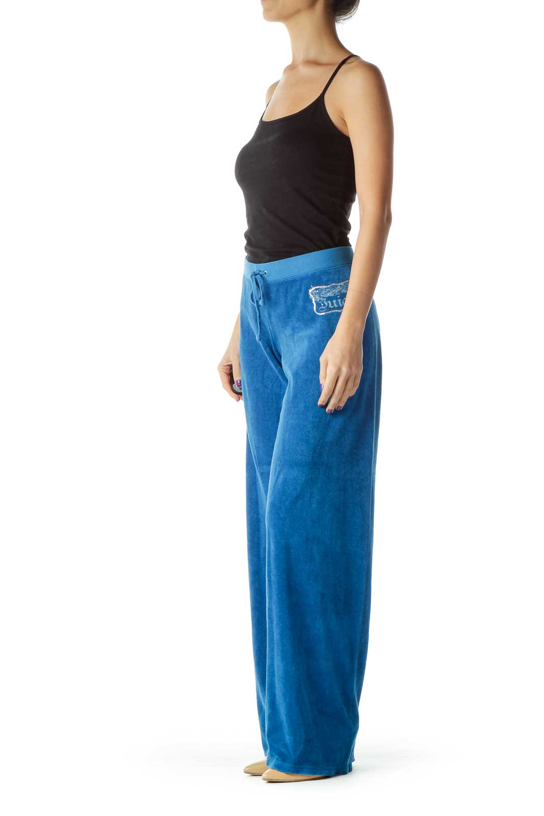 Blue Terry Cloth Pants