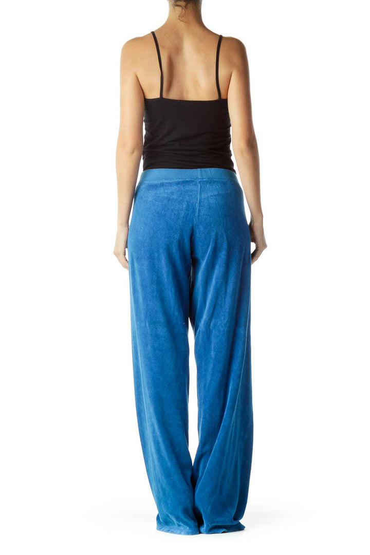 Blue Terry Cloth Pants