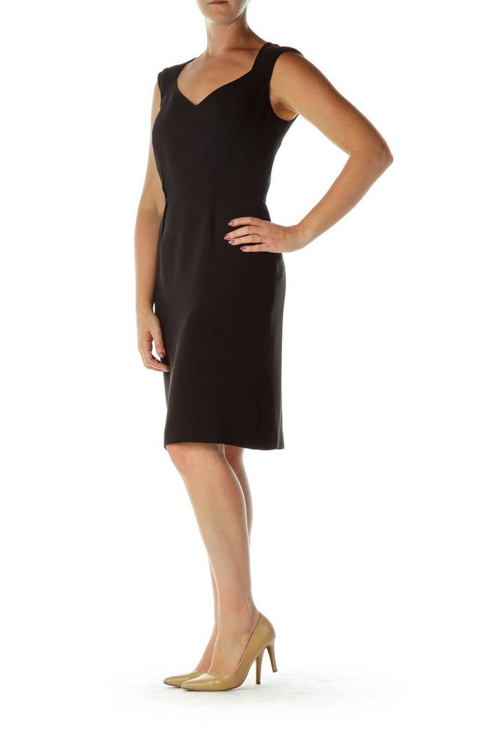 Black Structured Work Dress