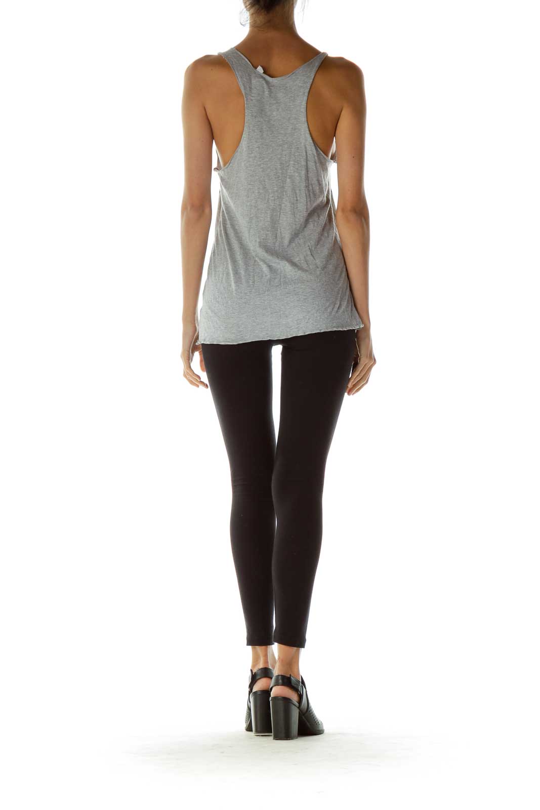 Gray Racerback Minnie Tank