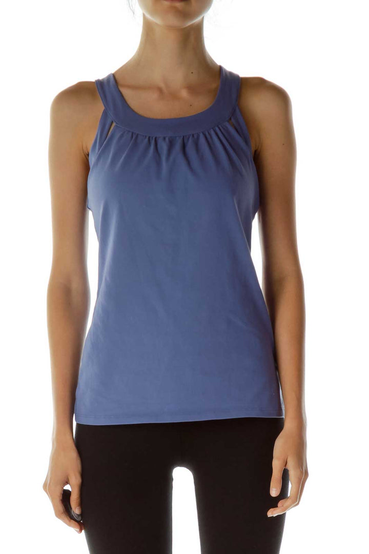 Blue Racerback Yoga Top