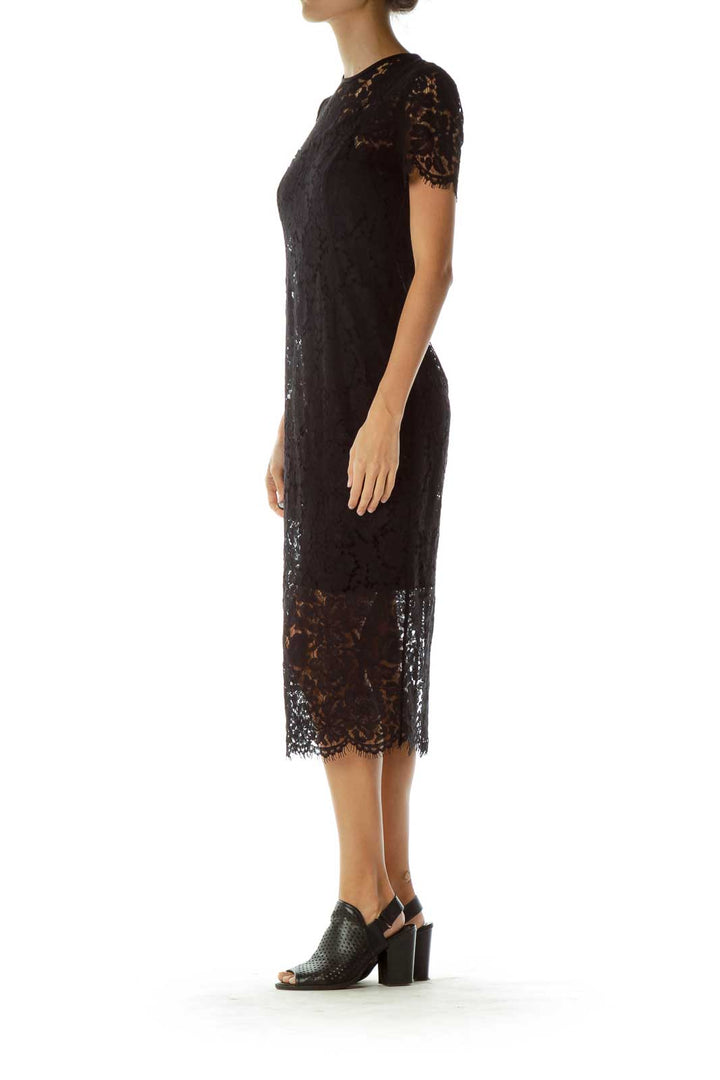 Black Lace Cocktail Dress