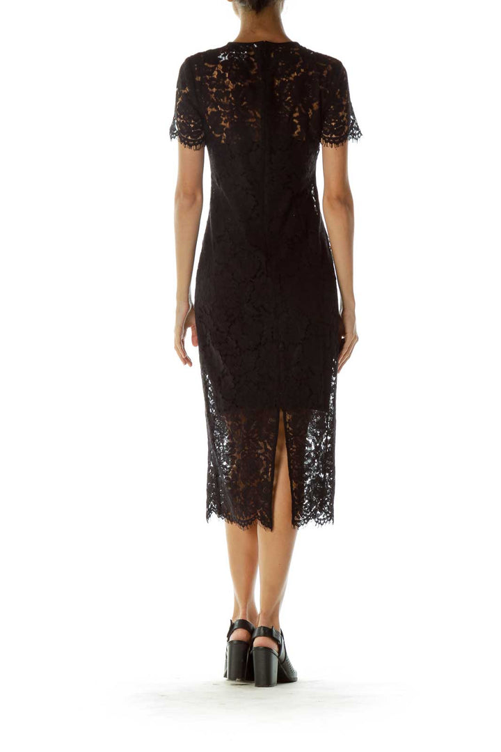 Black Lace Cocktail Dress