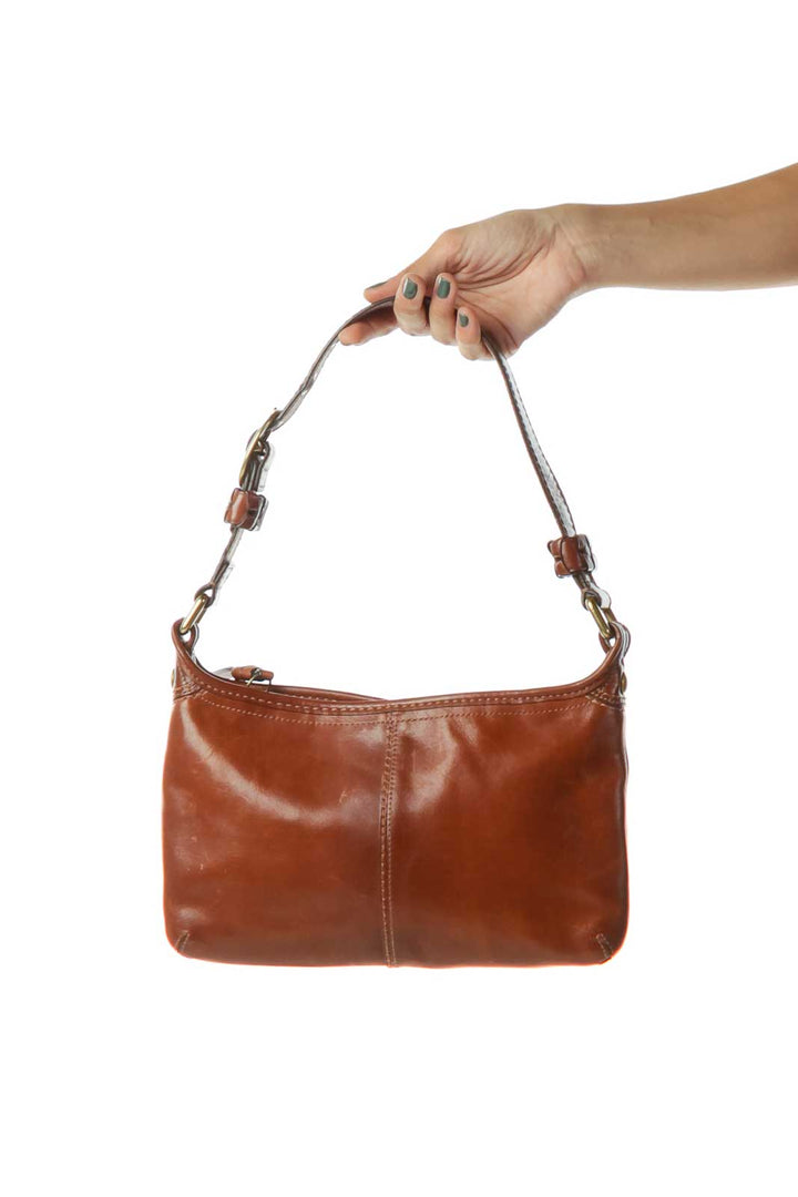 Brown Leather Shoulder Bag