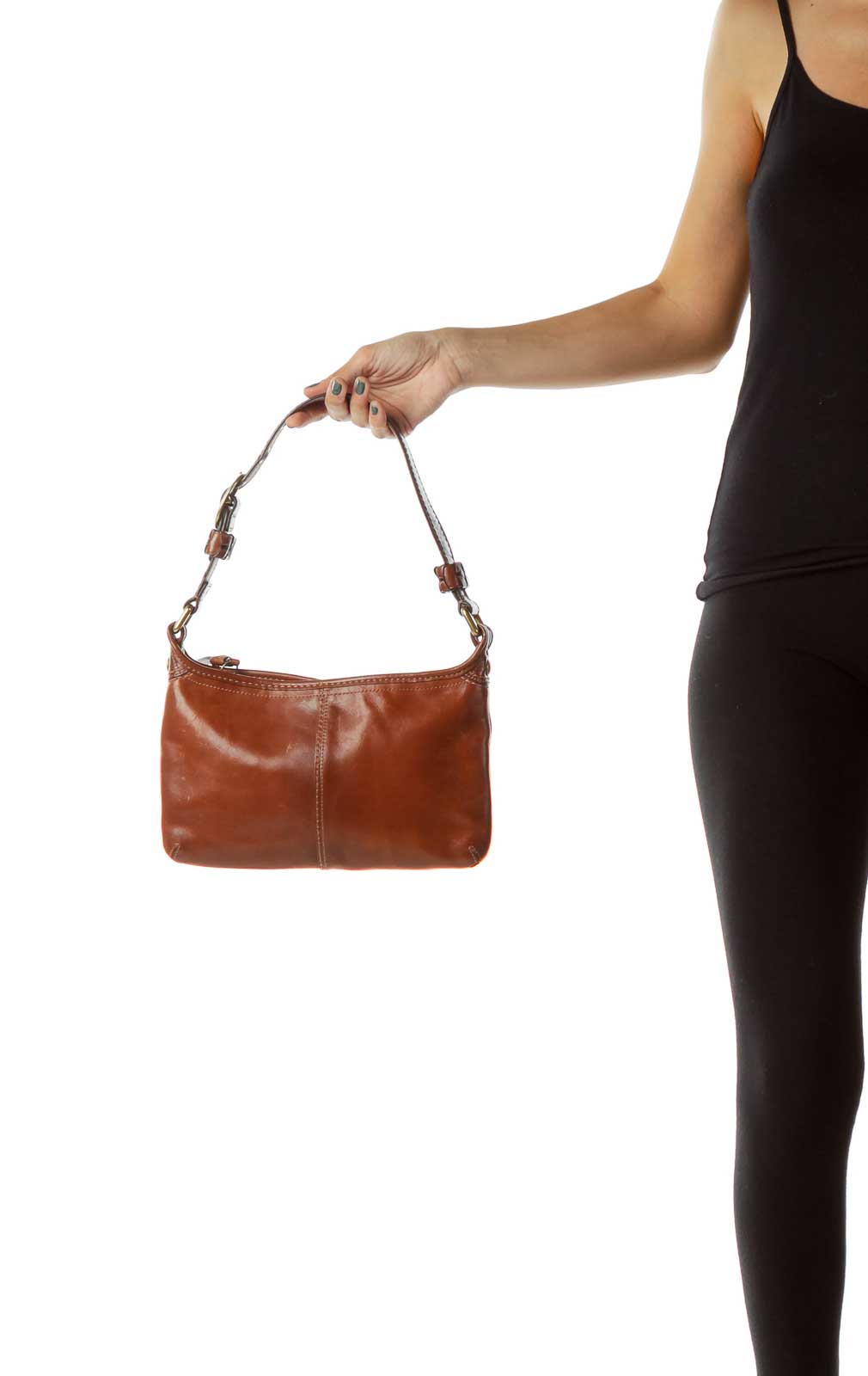 Brown Leather Shoulder Bag