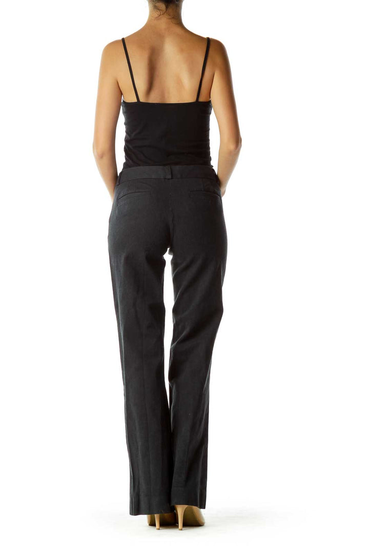 Black Flared Slacks