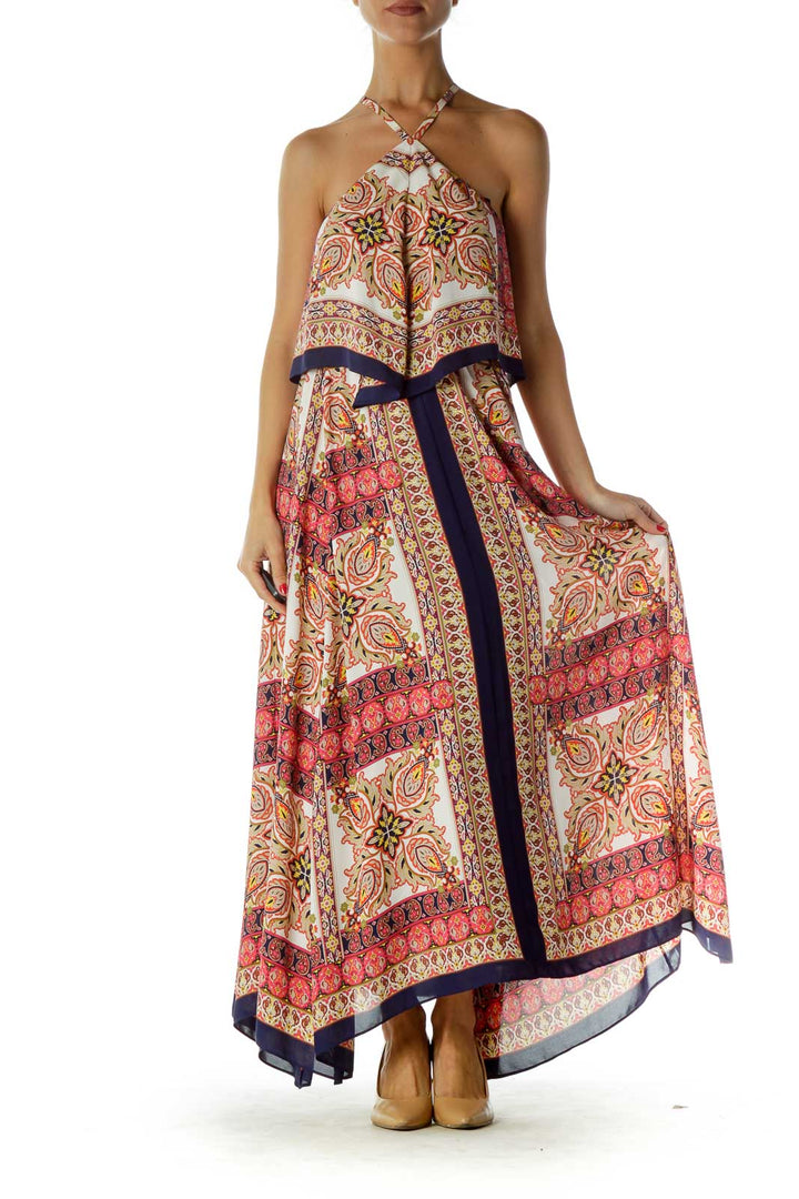 Multicolor Paisley Maxi Dress