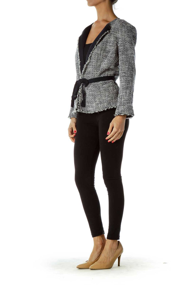 Black White Tweed Blazer