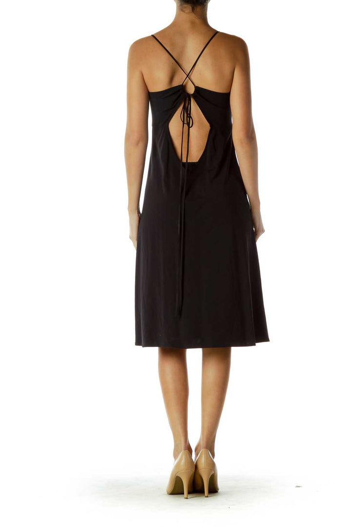 Black Halter Neck Dress