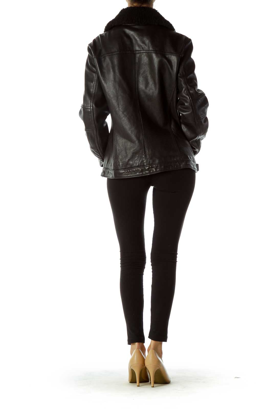 Black Leather Biker Jacket