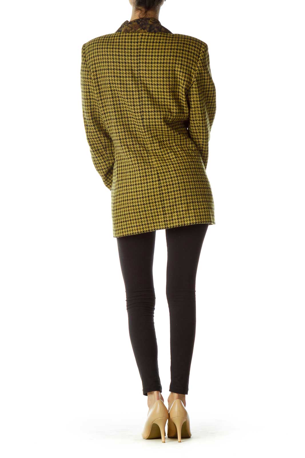 Yellow Black Houndstooth Suit