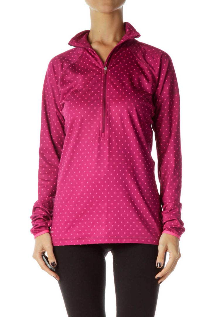 Pink Polka-Dot Sports Jacket